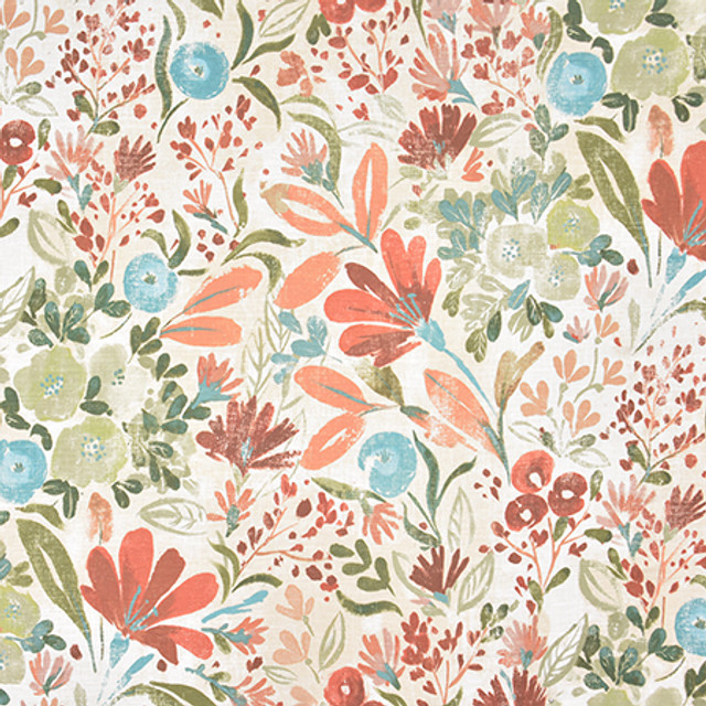 Country Heaven Red by Carole Designer Fabric Harvest 51% Linen, 49% Cotton-Washed Uk 18,000 Martindale Circular Rubs 35 1/2" V, 27" HD 52.38" - Swanky Fabrics -