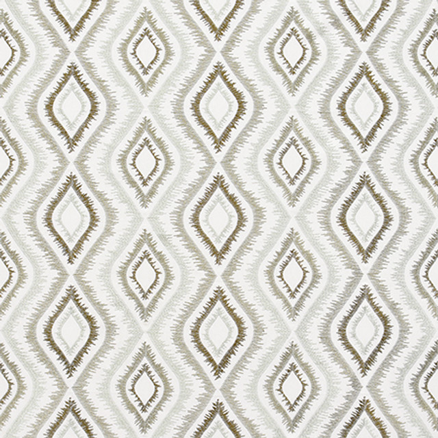 More Involved Mineral by Carole Designer Fabric Jade 66% Cotton, 34% Polyester India N/A 7 7/8" V, 9 7/8" H 50" - Swanky Fabrics -