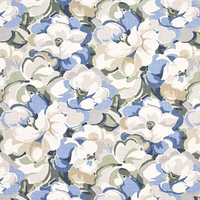 World Of Beauty Chambray by Carole Designer Fabric Prisma 100% Cotton-Stain Resistant PAKISTAN 50,000 Wyzenbeek Double Rubs 25" V, 27 1/4" H HD 55.25" - Swanky Fabrics -