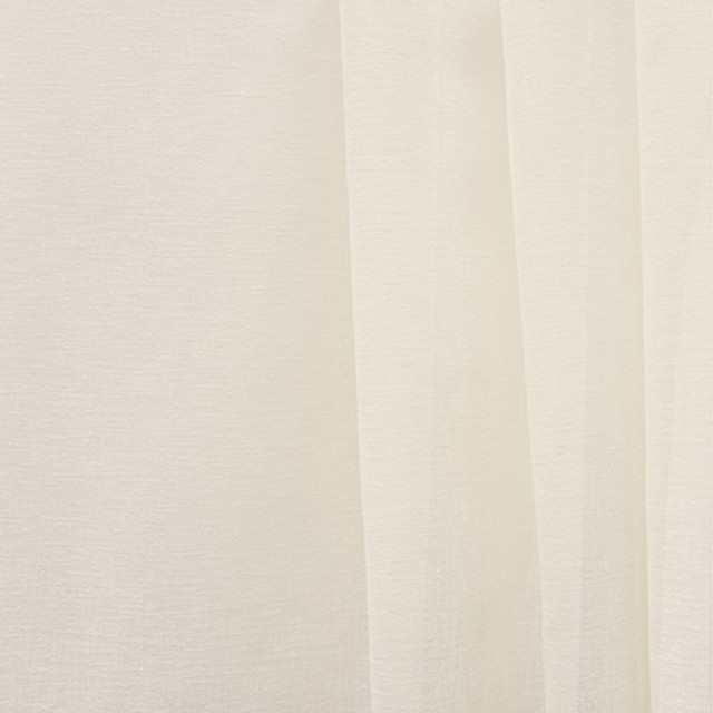 Northbound Ivory by Carole Designer Fabric Sheer Basics III 100% Polyester Turkey N/A None 130" - Swanky Fabrics -