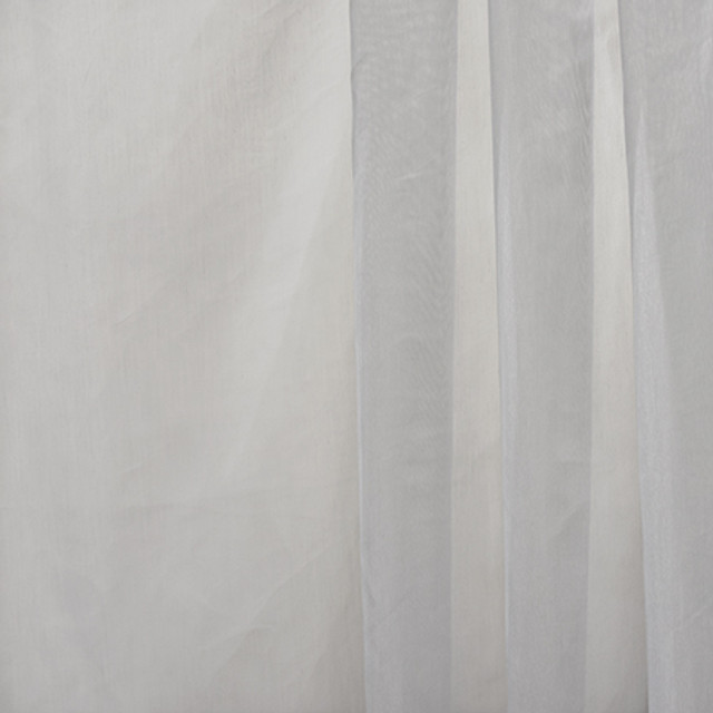 Southbound Chrome by Carole Designer Fabric Sheer Basics III 100% Polyester Turkey N/A None 130" - Swanky Fabrics -