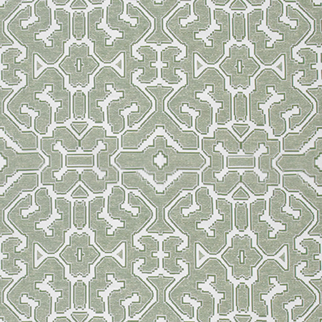Treasure Box Seafoam by Carole Designer Fabric State Of The Art 58% Polyester, 27% Viscose, 15% Cotton INDIA N/A 16 3/8" V, 12 3/4" H 51.5" - Swanky Fabrics -