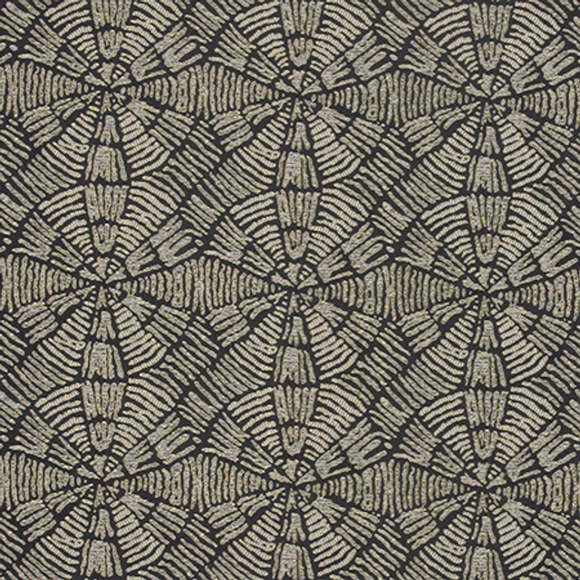 Unforgettable Time Noir by Carole Designer Fabric State Of The Art 100% Polyester CHINA N/A 7 1/8" V, 7" H 55" - Swanky Fabrics -