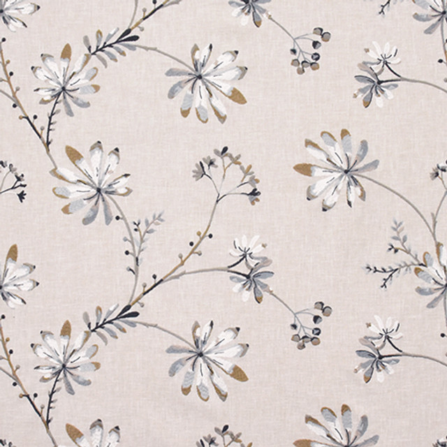 So In Love Rose Quartz by Carole Designer Fabric Wallflower Base: 50% Poly, 50% Cotton. Embr: 60% Poly, 40% Cotton INDIA N/A 15 1/2" V, 25" H 51" - Swanky Fabrics -