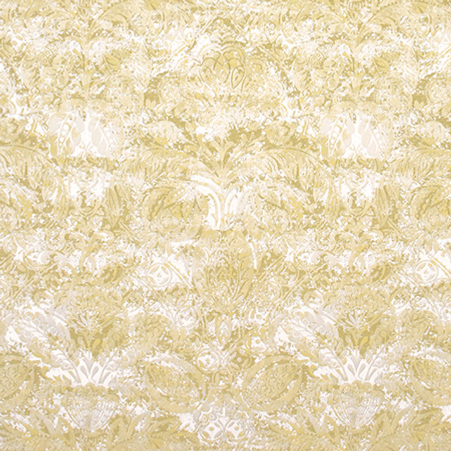 Just Dreaming Vintage Gold by Carole Designer Fabric Wellington 100% Polyester INDIA 48,000 Wyzenbeek Double Rubs 28 3/4" V, 18" H HD 54.5" - Swanky Fabrics -