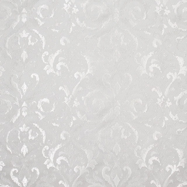 Kindness Within Silver by Carole Designer Fabric Wellington 100% Polyester CHINA 40,000 Wyzenbeek Double Rubs 13 1/4" V, 14 1/2" H 55" - Swanky Fabrics -