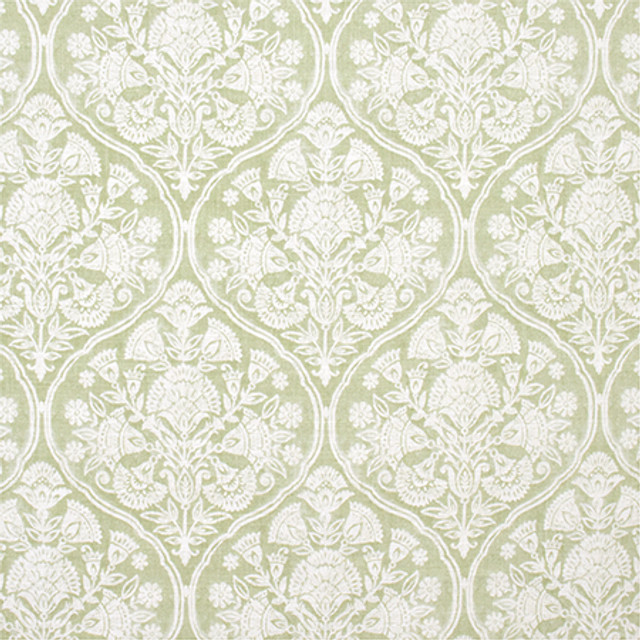 Live Your Life Pear by Carole Designer Fabric Wellington 75% Cotton, 25% Linen-Stain Resistant KOREA 10,000 Wyzenbeek Double Rubs 17 1/2" V, 13 1/4" H HD 54.5" - Swanky Fabrics -