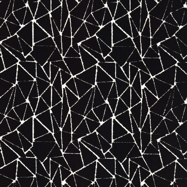 Kasmir Fabric Trajectory Black  1473 88% Viscose 12% Polyester  INDIA  </p><p>Repeat: Horizontal: 7 2/8 inches and Vertical: 7 6/8 inches 59  - My Fabric Connection -