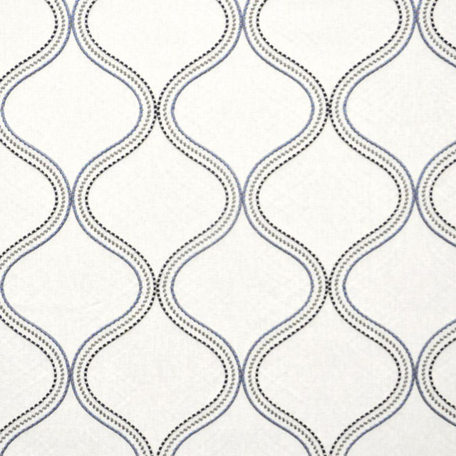 Maxwell Fabric Alouette # 843 Niagara Color Theory-Vol.Vi Odyssey 79% POLYESTER/21% COTTON INDIA V-9.5"H-8.5" 54" - My Fabric Connection -