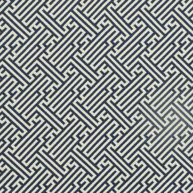 Maxwell Fabric Alton # 658 Waterway Home & Garden-Act Vi 100% OUTDURA SOLUTION-DYED ACRYLIC USA V-3.4"H-4.7" 54" - My Fabric Connection -