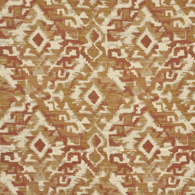Maxwell Fabric Bandera # 606 Spice Home & Garden-Act Vi 47% BELLA DURA POLYOLEFIN/53% HIGH-UV POLYESTER USA V-12.8"H-13.75" 55" - My Fabric Connection -