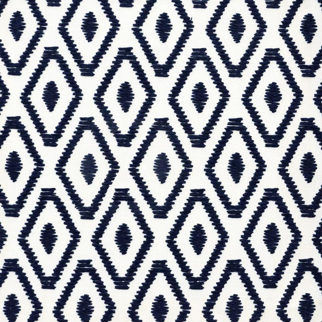 Maxwell Fabric Solitaire # 845 Naval Color Theory-Vol.Vi Odyssey 82% POLYESTER/11% COTTON 7% LINEN INDIA V-6.5"H-3.4" 54"EMB51.5 - My Fabric Connection -
