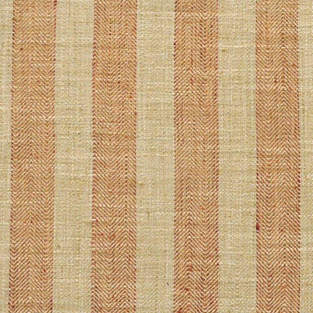 Maxwell Fabric Tower Road # 650 Apricot Stripes & Checks Ii 100% POLYESTER INDIA H-3" 54" - My Fabric Connection -