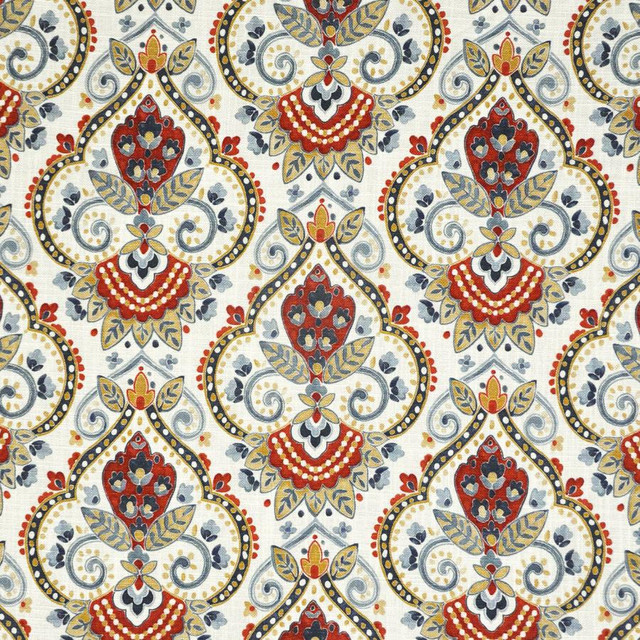 Maxwell Fabric Tressa # 804 Americana Color Theory-Vol.Vi Odyssey 67% VISCOSE/33% LINEN SPAIN V-13.5"H-13.5" 54" - My Fabric Connection -