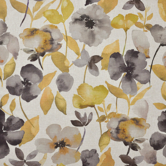 Maxwell Fabric WILFRED 601 OCHRE COLOR THEORY-VOL.VI EDEN 100% POLYESTER TURKEY V-26.8"H-27.8" 55" - My Fabric Connection -