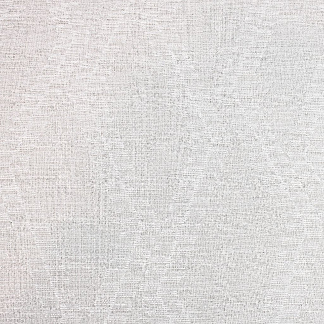 RM CoCo Fabric Oslo Lattice Snow Sheer Perfection 100% Polyester See Sample 0 Horizontal: 1111 58 - My Fabric Connection -