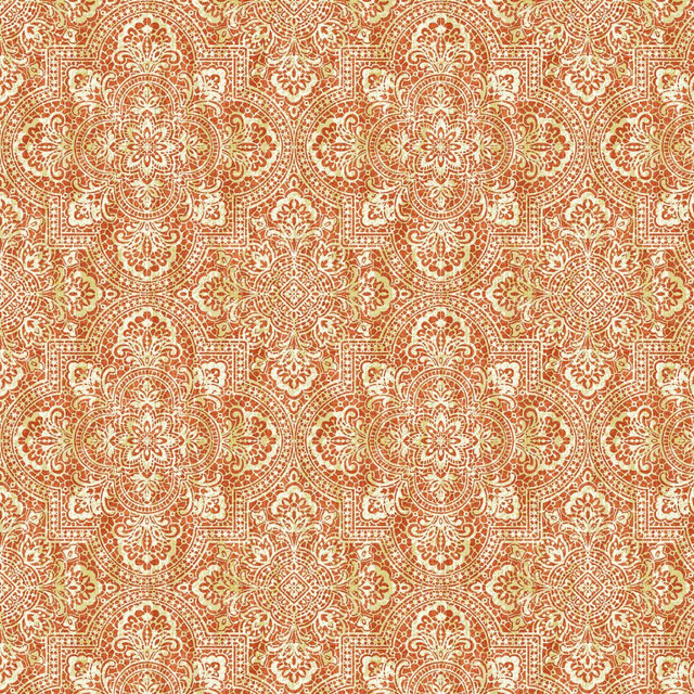 RM CoCo Fabric Alsace Damask Spice Road