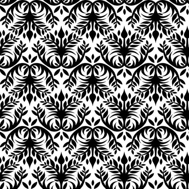 RM CoCo Fabric Double Dutch Damask Domino