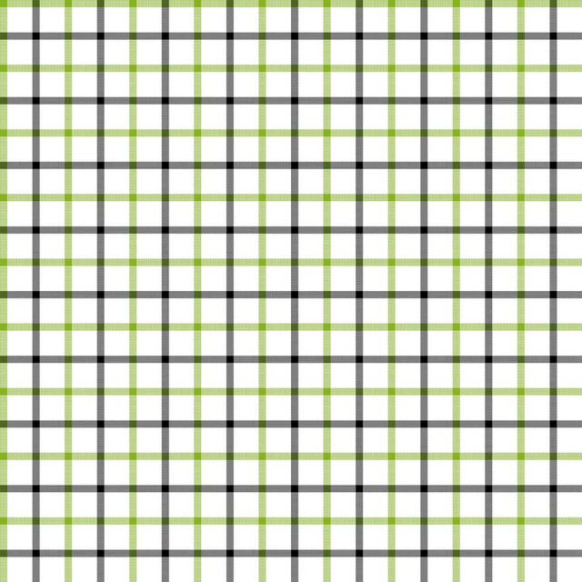 RM CoCo Fabric Cool Cat Check Kiwi