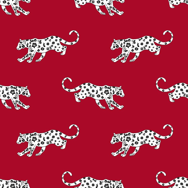 RM CoCo Fabric Cool Cat Red Hot