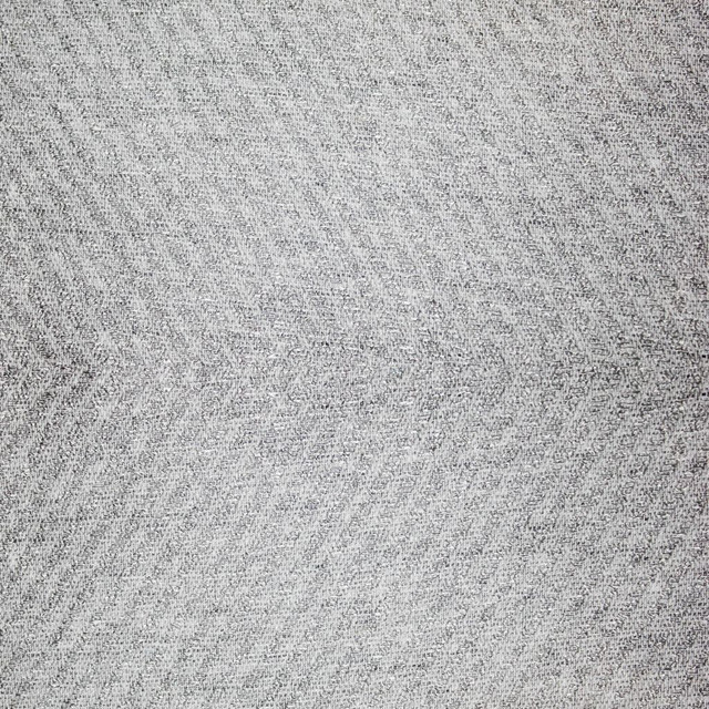 RM CoCo Fabric Chevon Wide-Width Sheer Sterling