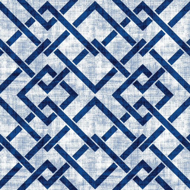 RM CoCo Fabric Frescato Trellis Cobalt