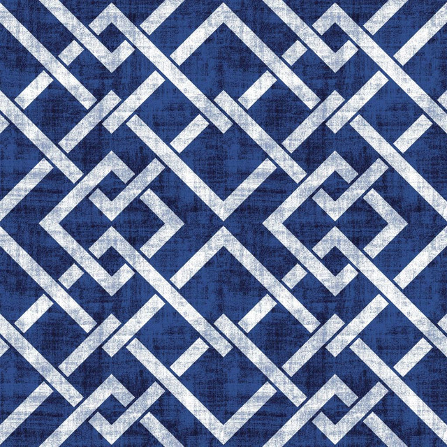 RM CoCo Fabric Frescato Trellis Reversal Sapphire