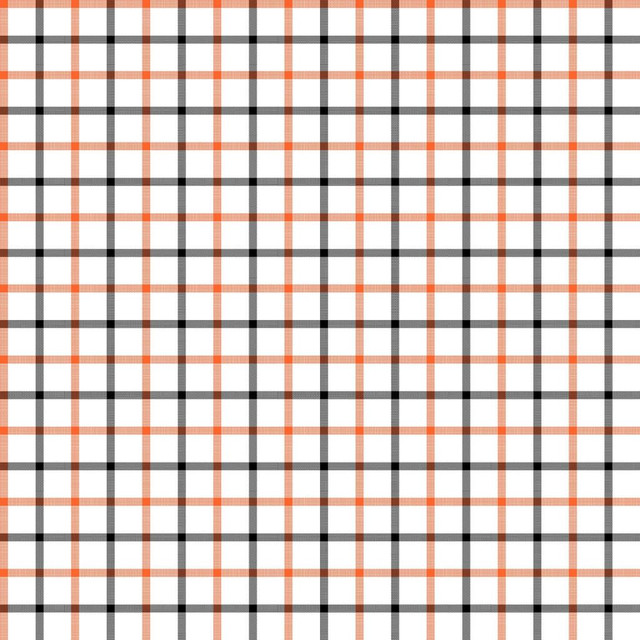 RM CoCo Fabric Cool Cat Check Orange Slice