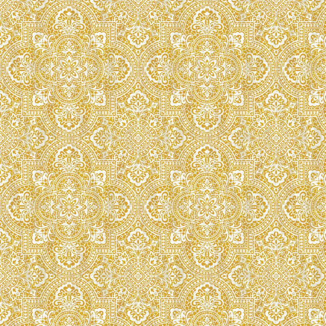 RM CoCo Fabric Alsace Damask Goldenrod