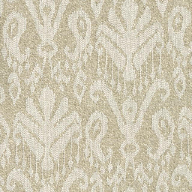 PKL Studio Fabric Ikat Wanderlust Sesame 412343 53% polyester, 47% cotton India 51000 Horizontal: 13.75 and Vertical: 15.75 54 - My Fabric Connection -