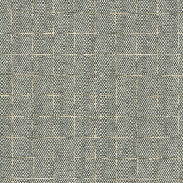 PKL Studio Fabric Malay Tweed Charcoal 411771 82% Polyester, 18% Cotton, Backed India 51000 Horizontal: 13.6 and Vertical: 16.1 54 - My Fabric Connection -