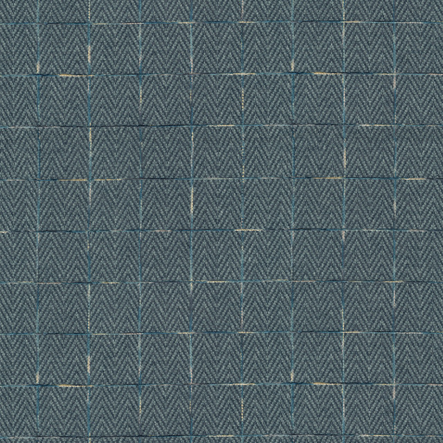 PKL Studio Fabric Malay Tweed Indigo 411770 82% Polyester, 18% Cotton, Backed India 51000 Horizontal: 13.6 and Vertical: 16.1 54 - My Fabric Connection -