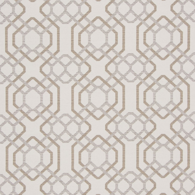 Bella-Dura Fabric Alexandria White-Sand  100% BELLA DURA POLYOLEFIN USA 70000 H: 6.875'' V: 6.75'' 55''  - My Fabric Connection -
