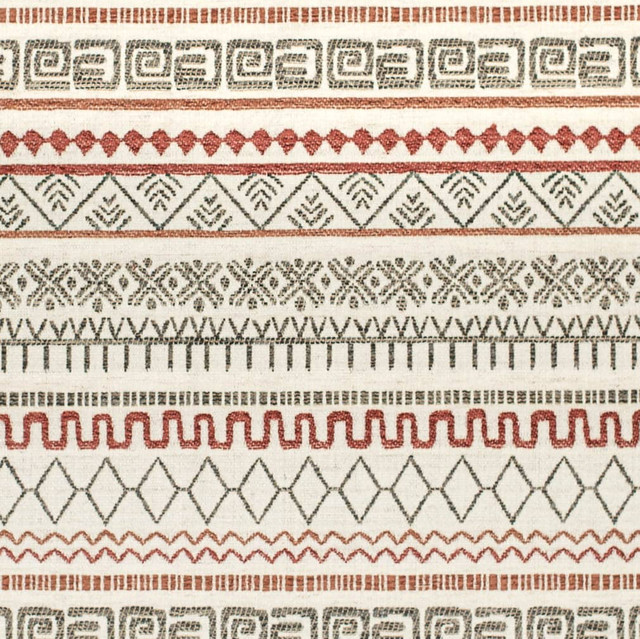 Charlotte Fabric CB800-420 Shades of Redwood 99% Polyester, 1% Linen Asia Exceeds 106,000 Wyzenbeek Rubs (Heavy Duty) Horizontal 2.25" x Vertical 13" 54 Inches - My Fabric Connection -