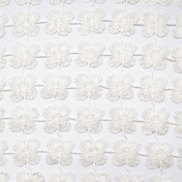 Europatex Fabric Daphne - Pure White Daphne 100% Polyester China See Sample Horizontal: N/A and Vertical: N/A 110.00 inches  - My Fabric Connection -