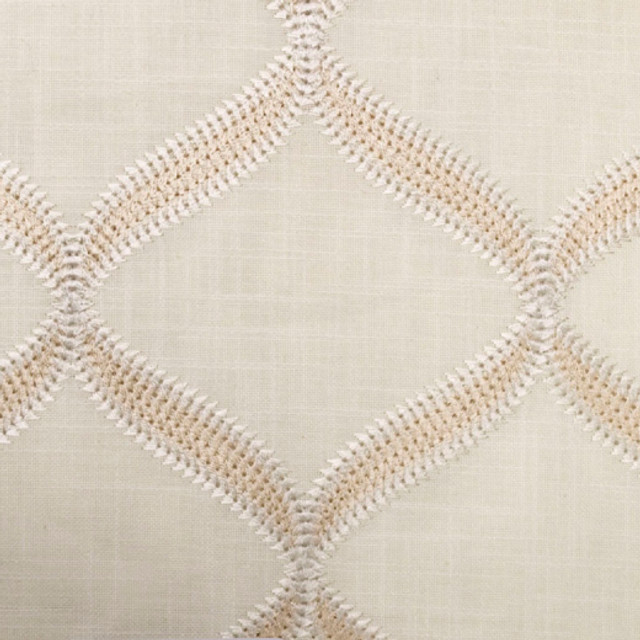 Europatex Fabric Samuel - Pearl Samuel 100% Cotton with EMB China See Sample Horizontal: N/A and Vertical: N/A 55.00 inches  - My Fabric Connection -