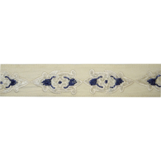 Europatex Fabric Americas - Navy Avenue Collection 80% Rayon / 20% Acrylic China See Sample Horizontal: N/A and Vertical: N/A 2.00 inches  - My Fabric Connection -