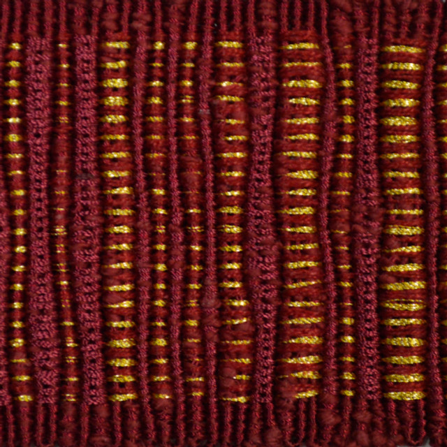 Europatex Fabric Legacy Tape Cherry Legacy 64% Cotton / 26% Rayon / 5% Linen / 5% Metallic yarns China See Sample Horizontal: N/A and Vertical: N/A 2.50 inches  - My Fabric Connection -