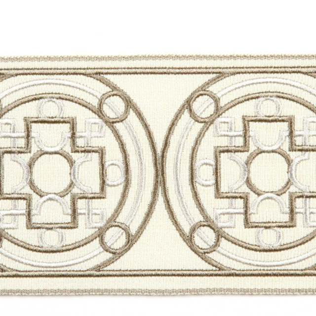 Europatex Fabric Sion - Latte Tapes Galore 100% Polyester China See Sample Horizontal: N/A and Vertical: N/A 3.55 inches  - My Fabric Connection -