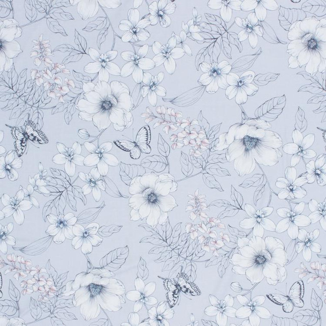 RM CoCo Fabric Sketchbook Silver Inspired Living Vol 7 100% Cotton - Dry clean only Horizontal: 13.5 and Vertical: 27 54 - My Fabric Connection -