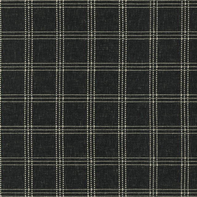 PKL Studio Fabric Catalina Check Onyx 470617 - 83% polyester, 17% cotton India 51000 Horizontal: 2.25 and Vertical: 2 55 - My Fabric Connection -