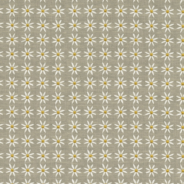 PKL Studio Fabric Daisy Emb Stone 470543 - Base: 28% cotton, 72% polyester Emb: 100% rayon India 51000 Horizontal: 1.1 and Vertical: 1 55 - My Fabric Connection -