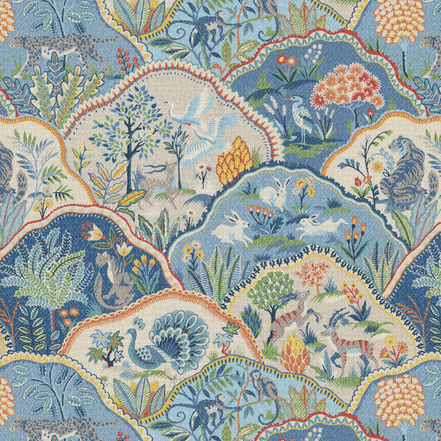 PKL Studio Fabric Zoologic Luna 470922 - 100% cotton China 24000 Horizontal: 27 and Vertical: 27 54 - My Fabric Connection -