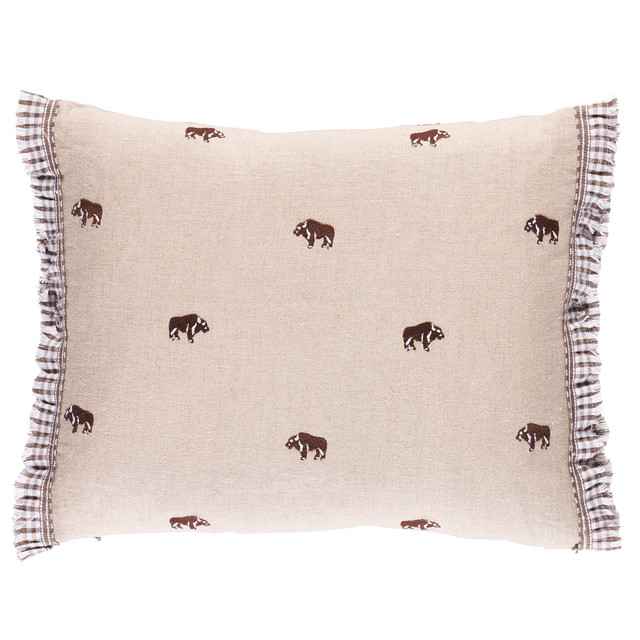 Schumacher Pillows Buffalo Embroidery Pillow Natural SO18045013 Pillows </p><p>Repeat: H: , V: - My Fabric Connection - Schumacher Pillows Buffalo Embroidery Pillow Natural SO18045013 Pillows </p><p>Repeat: H: , V: - My Fabric Connection -