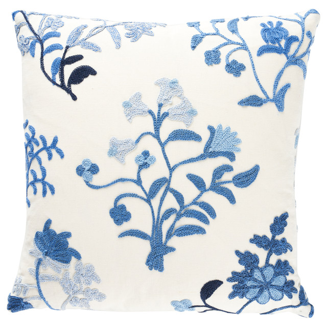 Schumacher Pillows Raleigh Crewel Embroidery Pillow A Cornflower SO814310102 Pillows </p><p>Repeat: H: , V: - My Fabric Connection - Schumacher Pillows Raleigh Crewel Embroidery Pillow A Cornflower SO814310102 Pillows </p><p>Repeat: H: , V: - My Fabric Connection -