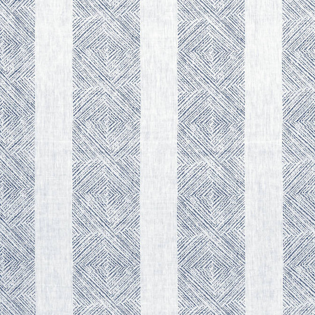 Anna French Fabric Clipperton Stripe Navy AF15128 Fabric 100% Linen INDIA 0 </p><p>Repeat: V: 6 54 - My Fabric Connection -