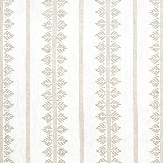 Anna French Fabric Fern Stripe Beige AF15104 Fabric 100% Linen INDIA 0 </p><p>Repeat: V: 7.5 54 - My Fabric Connection -