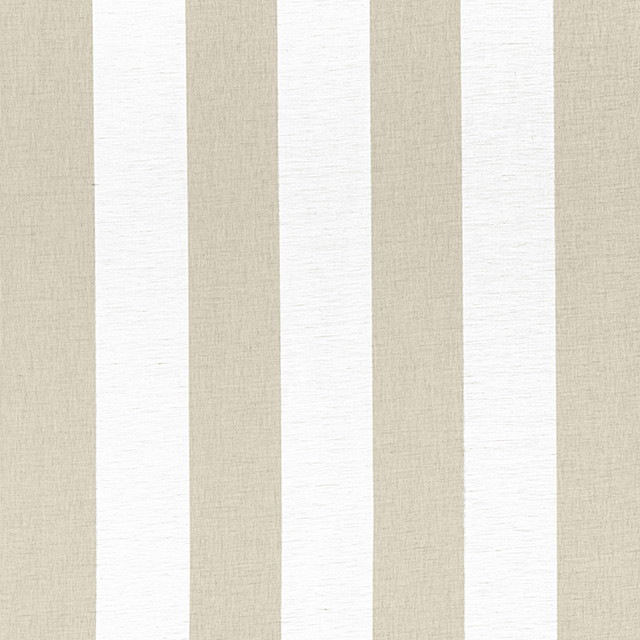 Thibaut Fabric Newport Stripe Jute and White FWW8218 Fabric 56% Linen, 22% Rec Cotton, 22% Rec Poly ITALY - </p><p>Repeat: V: - 122 - My Fabric Connection -
