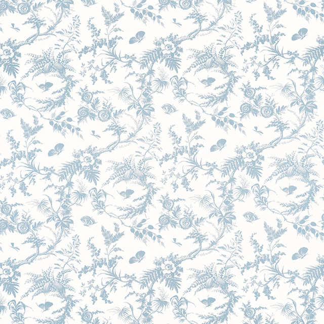 Anna French Fabric Newlands Toile Soft Blue AF57834 Fabric 100% Cotton UNITED KINGDOM 20000 </p><p>Repeat: V: 35.5 54 - My Fabric Connection -