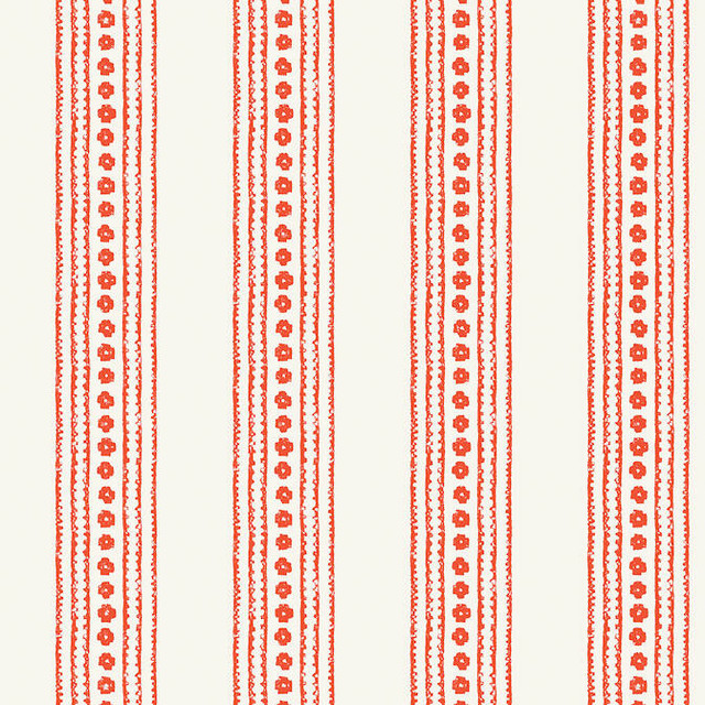 Thibaut Wallpaper New Haven Stripe Coral T10606 Wallpaper Wallpaper UNITED STATES - </p><p>Repeat: V: 6.25 27 - My Fabric Connection -